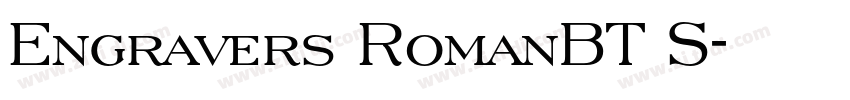 Engravers RomanBT S字体转换